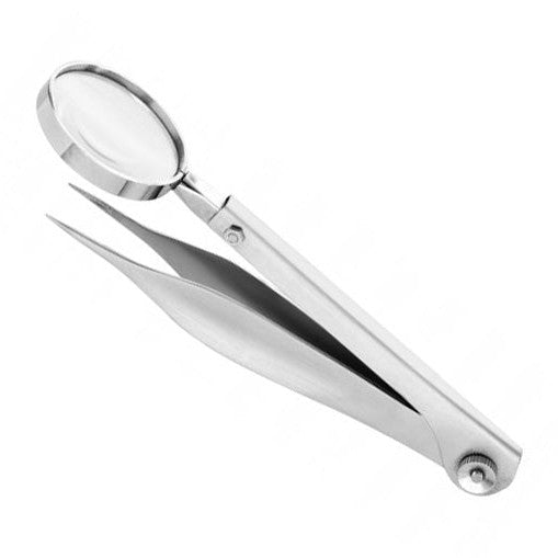 Lupenpinzette 11 cm, spitz