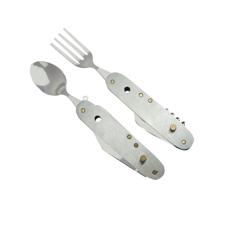 Campingbesteck aus Edelstahl