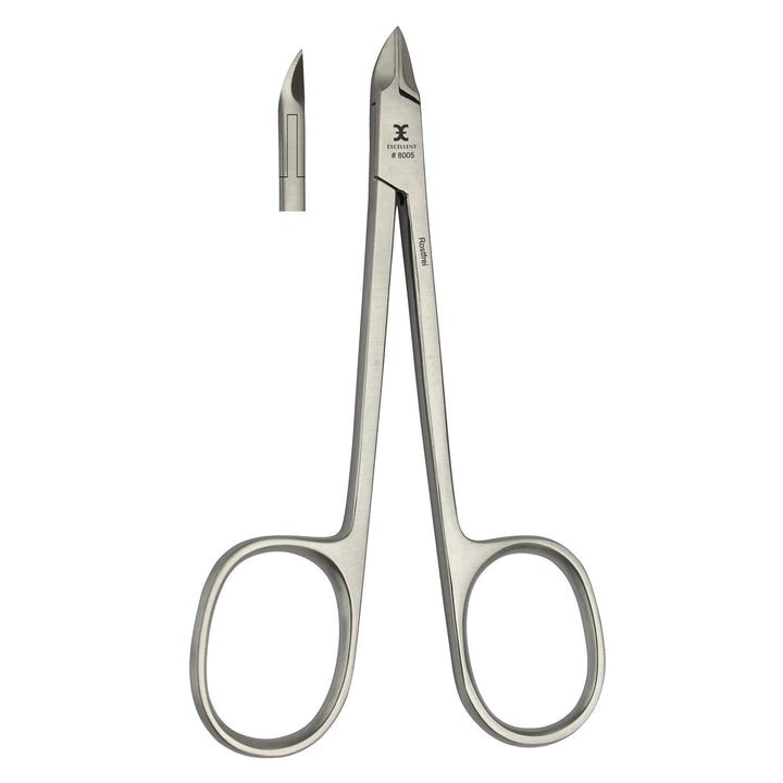 Nagelhautzange 10 cm, Schneide gerade mit Scherengriff