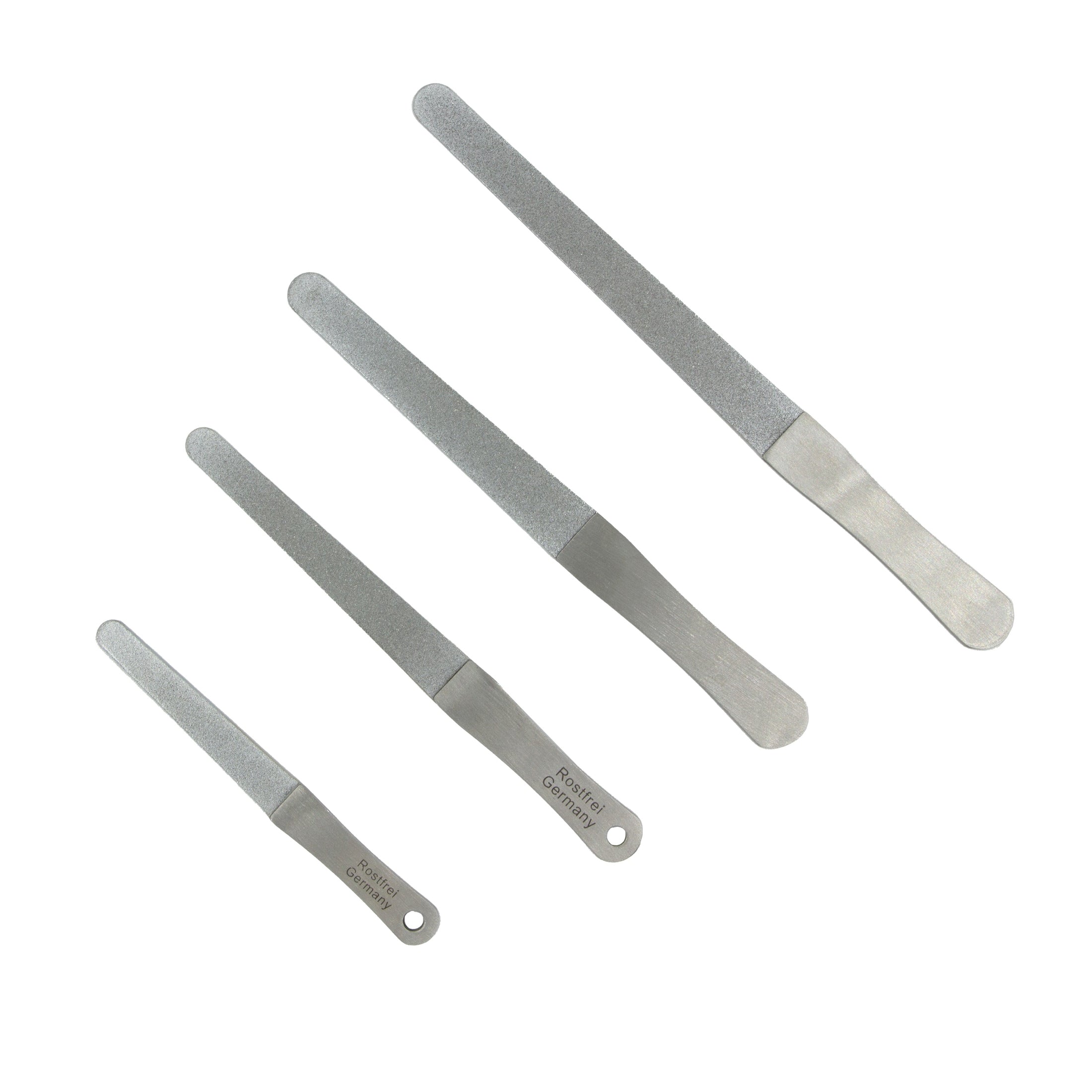 4er-Set Diamant-Nagelfeilen Aus Edelstahl – Schonende Nagelpflege