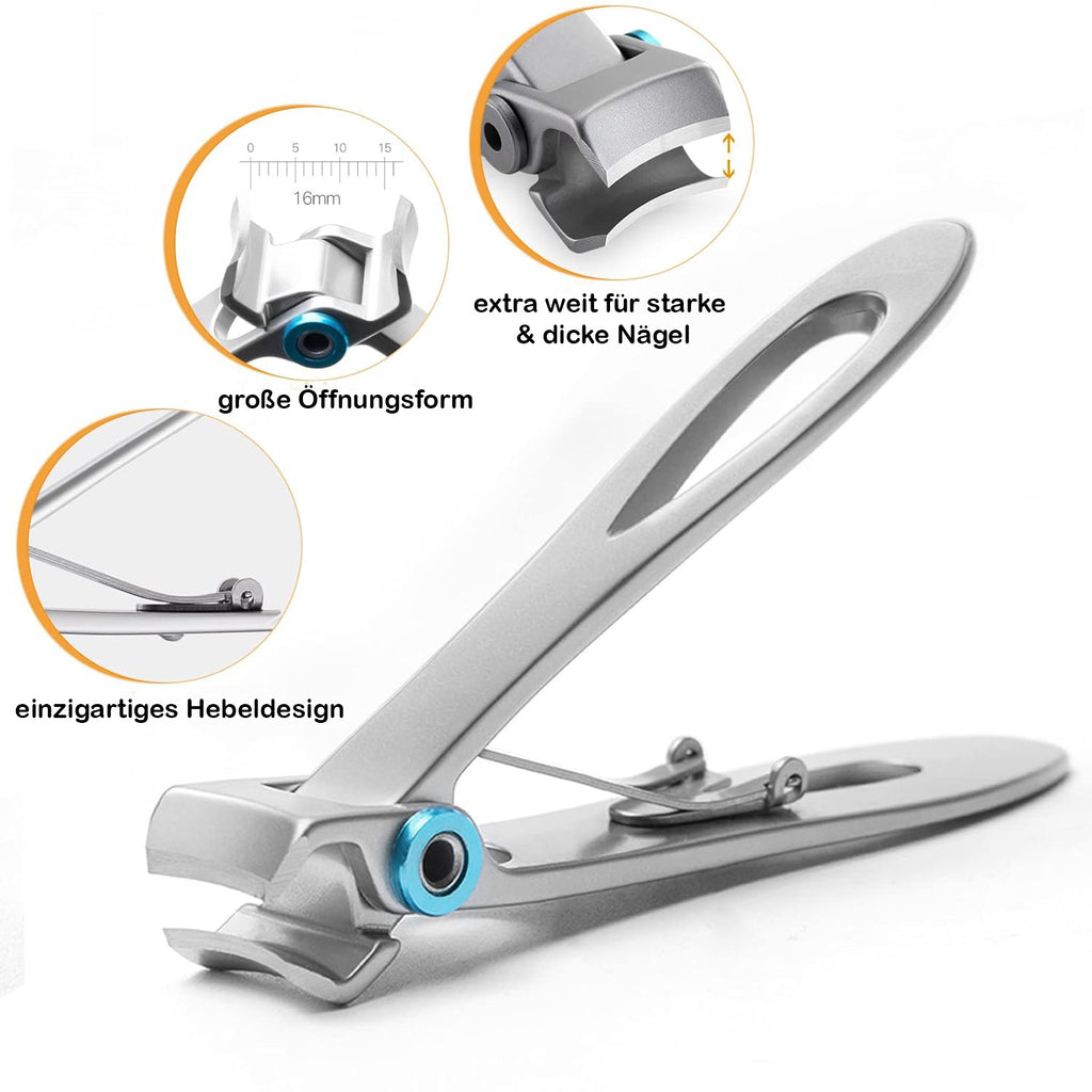 Professioneller Nagelknipser Heavy Duty Mit Schlüsselanhänger - Für Dicke Nägel, Faltbar
