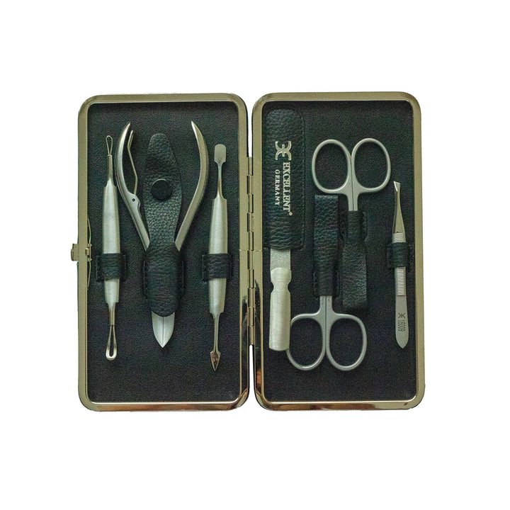 Manicurekoffer 7-delig met metalen etui