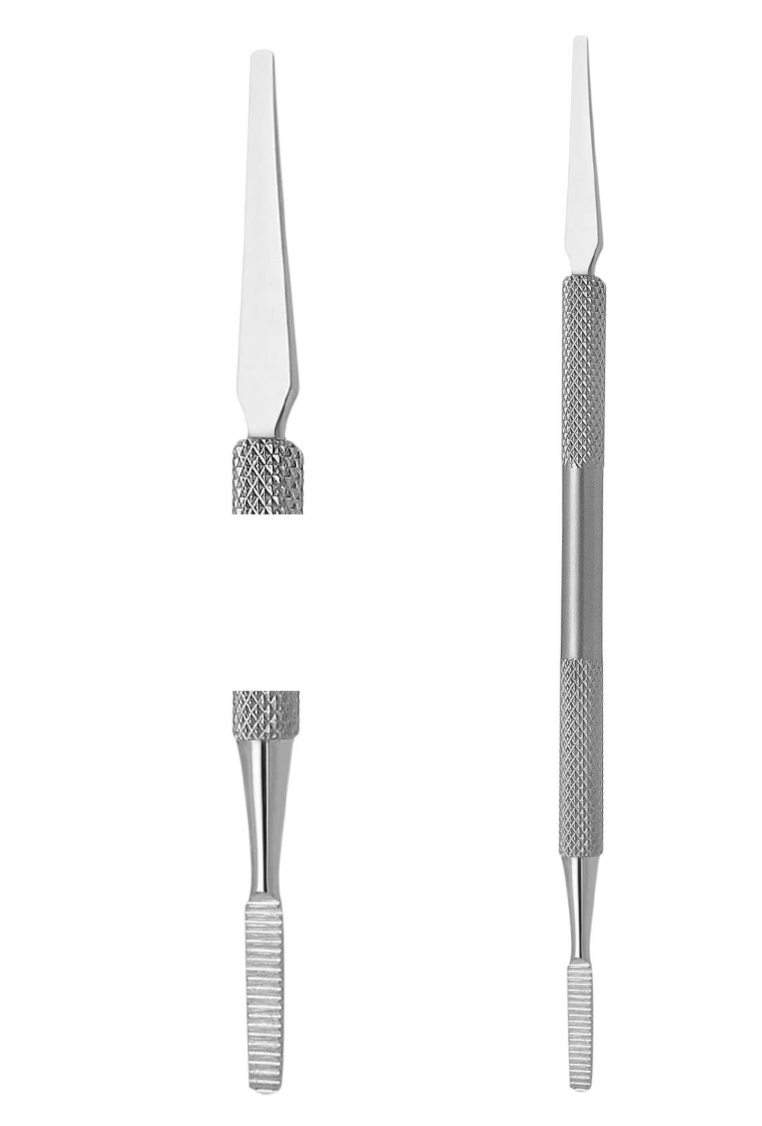 Excellent nail corner file & cuticle pusher double sided 