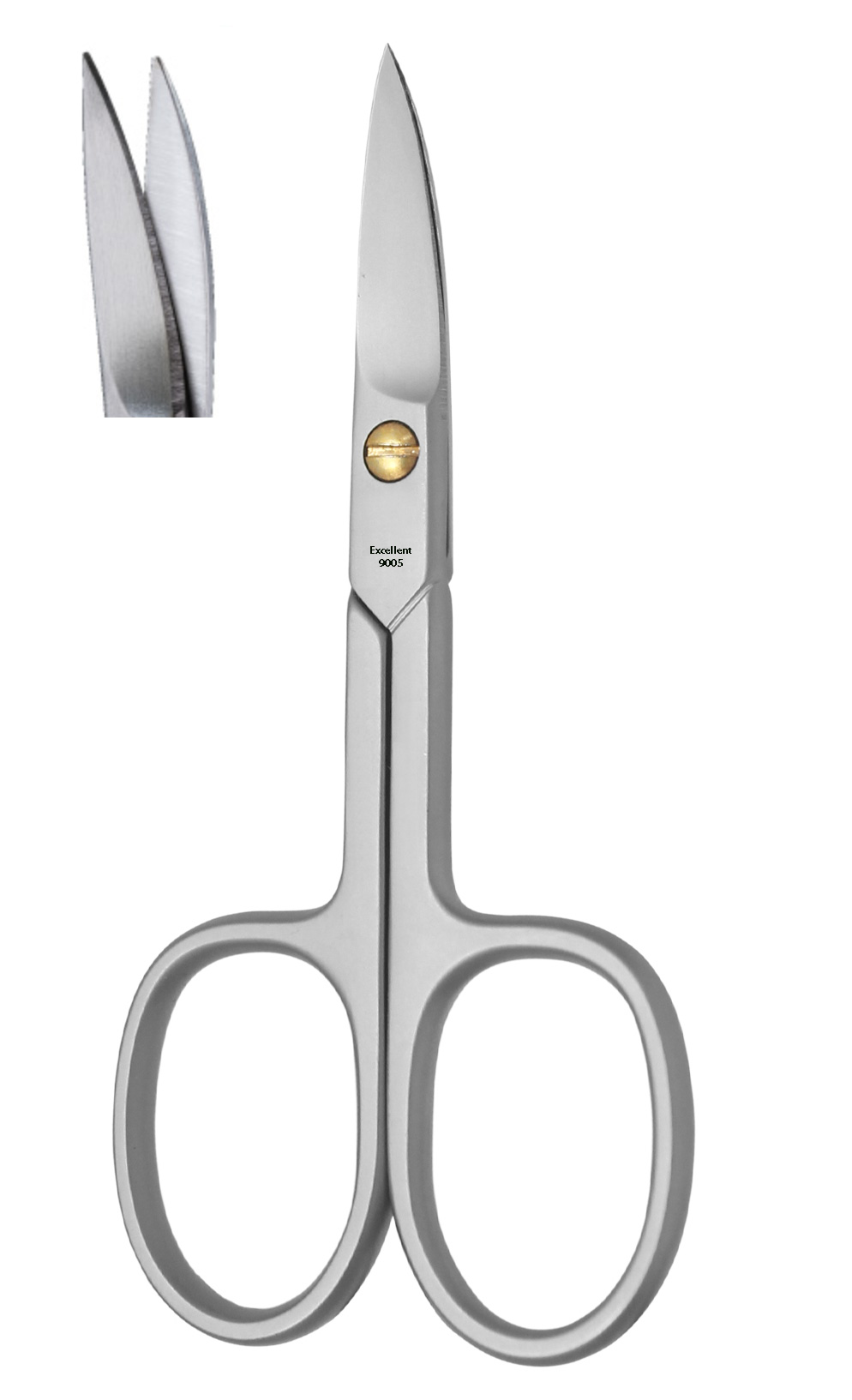 Excellent Nail Scissors 9.0 cm curved