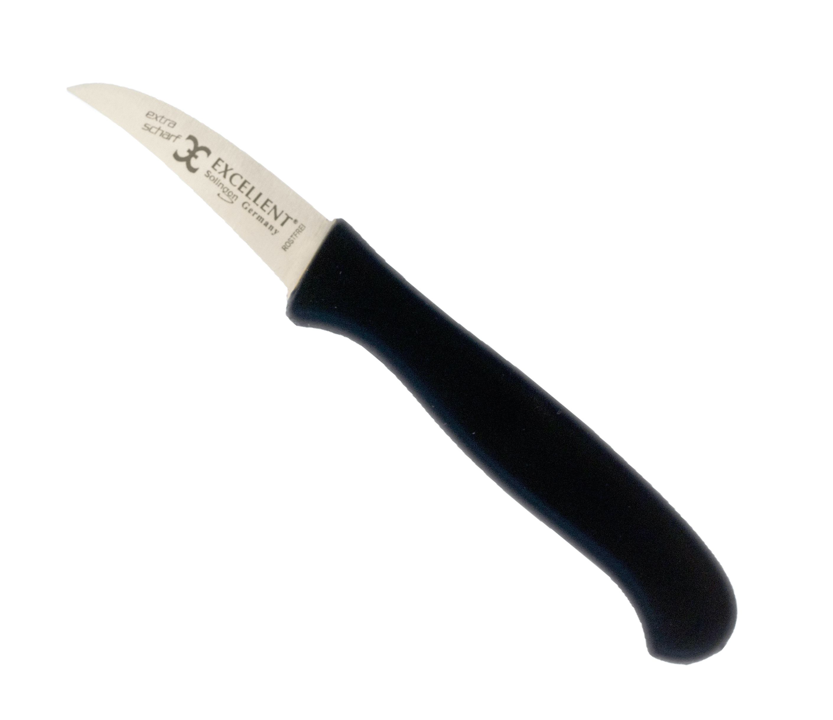 Excellent kitchen knife 6 cm with plastic handle