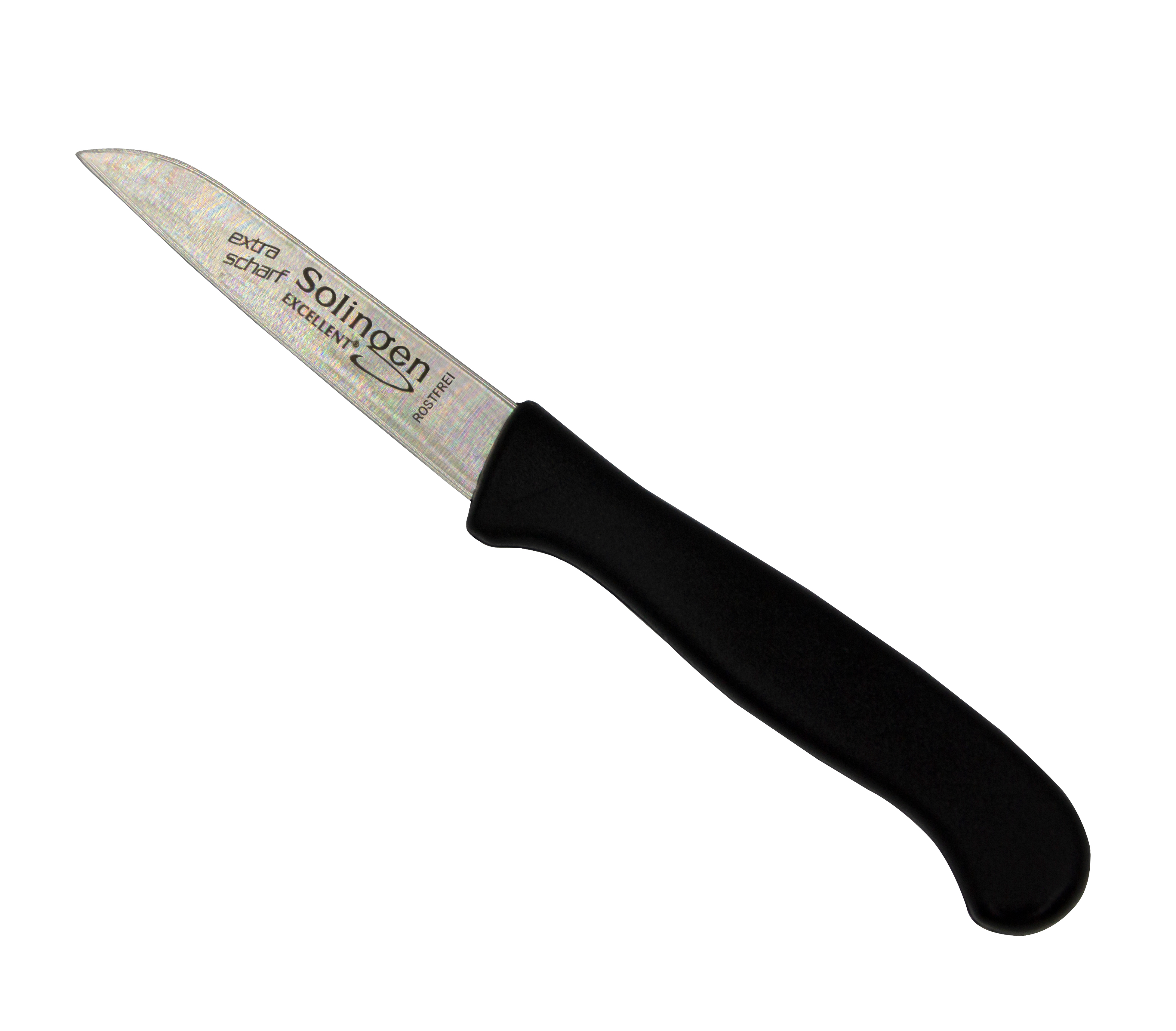 Excellent kitchen knife 6 cm with plastic handle