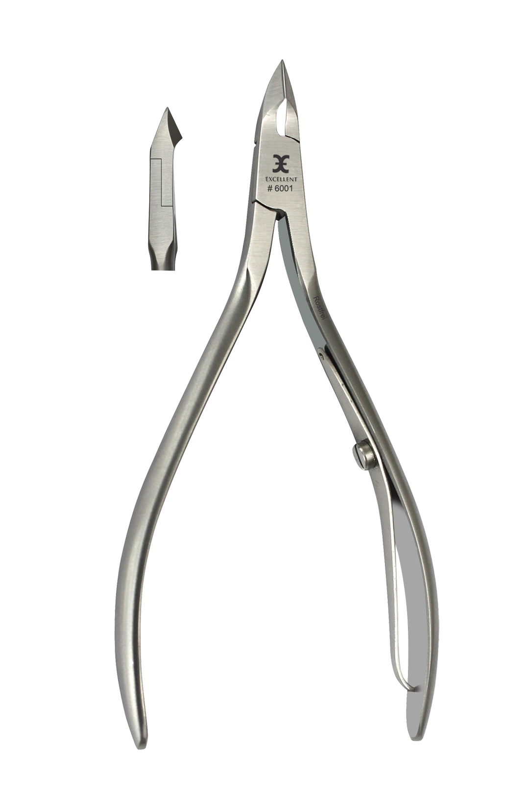 Excellent cuticle nippers 10 cm, cutting edge 6 mm
